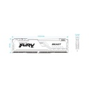 Ram Desktop Kingston Fury Beast (KF432C16BB1/16) 16GB (1x16GB) DDR4 3200Mhz