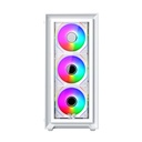 Cas Xigmatek Fly II Arctic 3GF (3 Fan)_EN44670 (ATX/Mid Tower/Màu Trắng/3 fan vô cực)