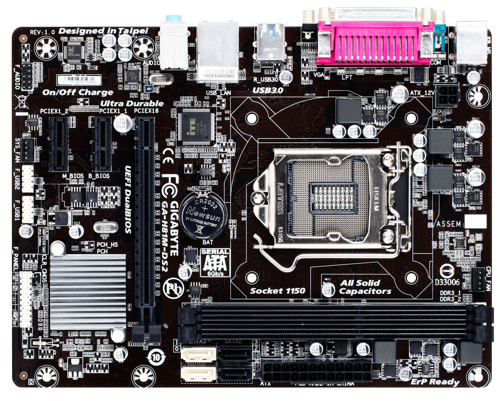 Mainboard GIGABYTE GA-H81M-DS2