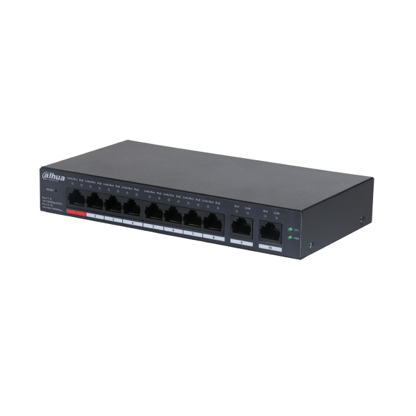 Switch PoE Cloud 10 port Dahua DH-CS4010-8ET-110