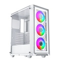 Cas Xigmatek Fly II Arctic 3GF (3 Fan)_EN44670 (ATX/Mid Tower/Màu Trắng/3 fan vô cực)