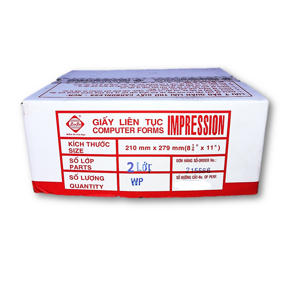 Giấy Carbonless IMP K210-2L (W,P)