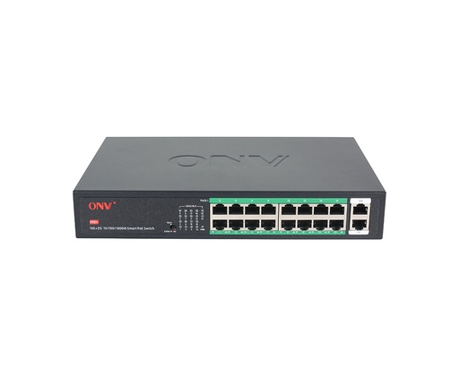 [HH000623] Switch AI PoE 16 cổng 10/100M ONV-H1016PLS