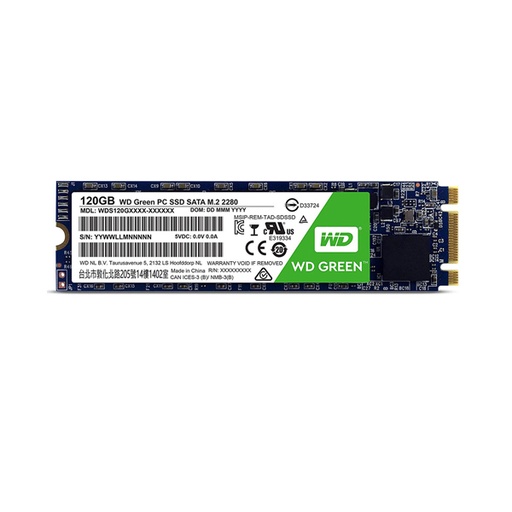 [HH000614] SSD M.2 2280 Western Digital Green 120GB WDS120G2G0B